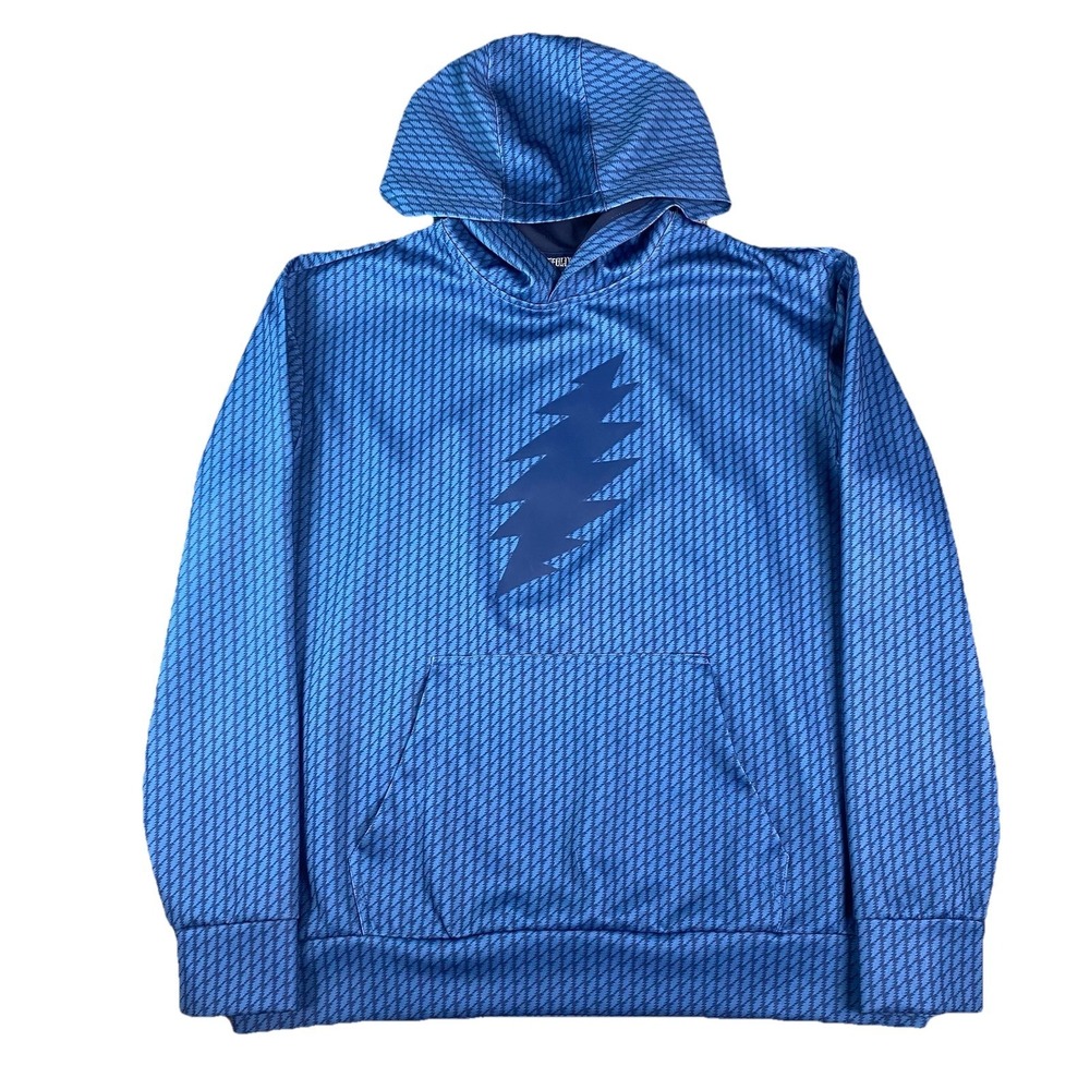Grateful Dead x Section 119 Pullover Mens L‎ Blue Dancing Bear AOP Hoodie